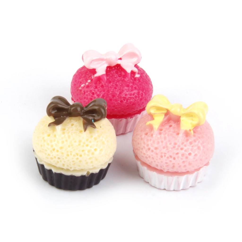 1/12 Scale Dollhouse Miniature 8 Pieces Mixed Resin Assorted Cakes Food Doll Kitchen Bakery Accessory Decoration