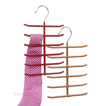 

[Free shipping] Colorful PVC Coated Metal Scarf Hanger, Belt Hanger,Tie Hanger (20 pieces/ Lot)