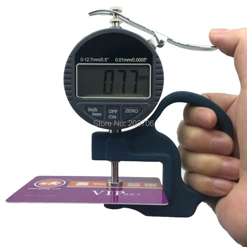 0 10mm Digital Thickness Gauge 0.01mm thickness tester meter paper film leather thickness