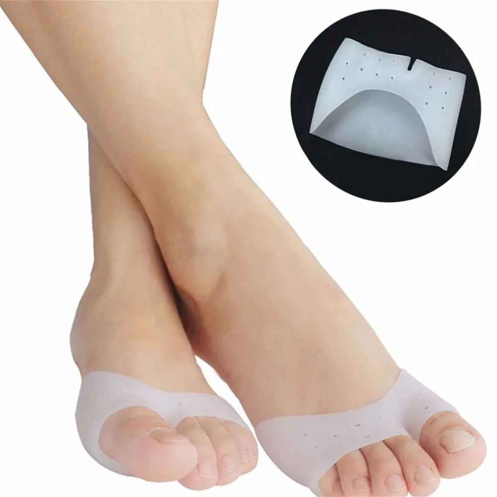 

1 Pair Super Soft Silicone Toe Sleeve Ballet Shoe High Heels Toe Pads Gel Foot Care Tool For Protecting Massage Toe Separators