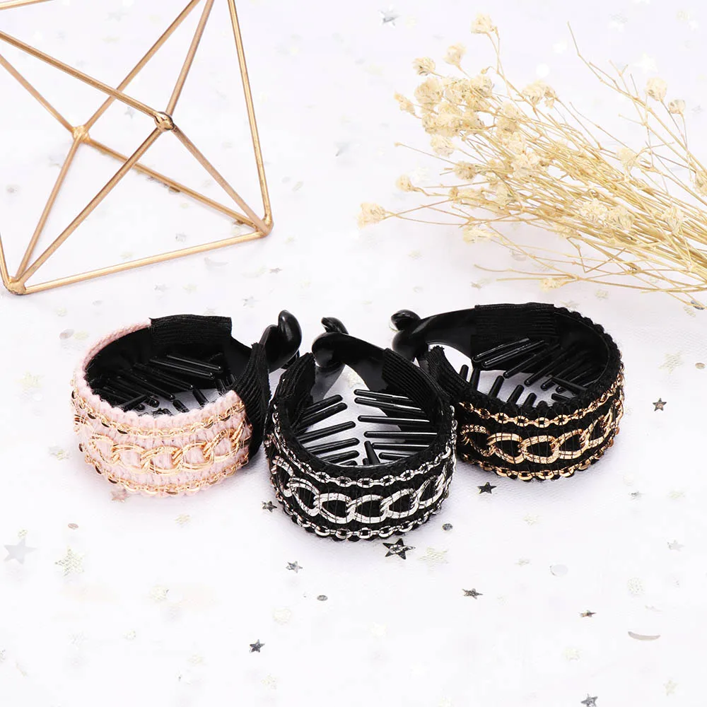 

Women Hair Clips Large Hairpins Cute Ties Banana Crabs Claws Ponytail Hold Clamp Hair Accessories