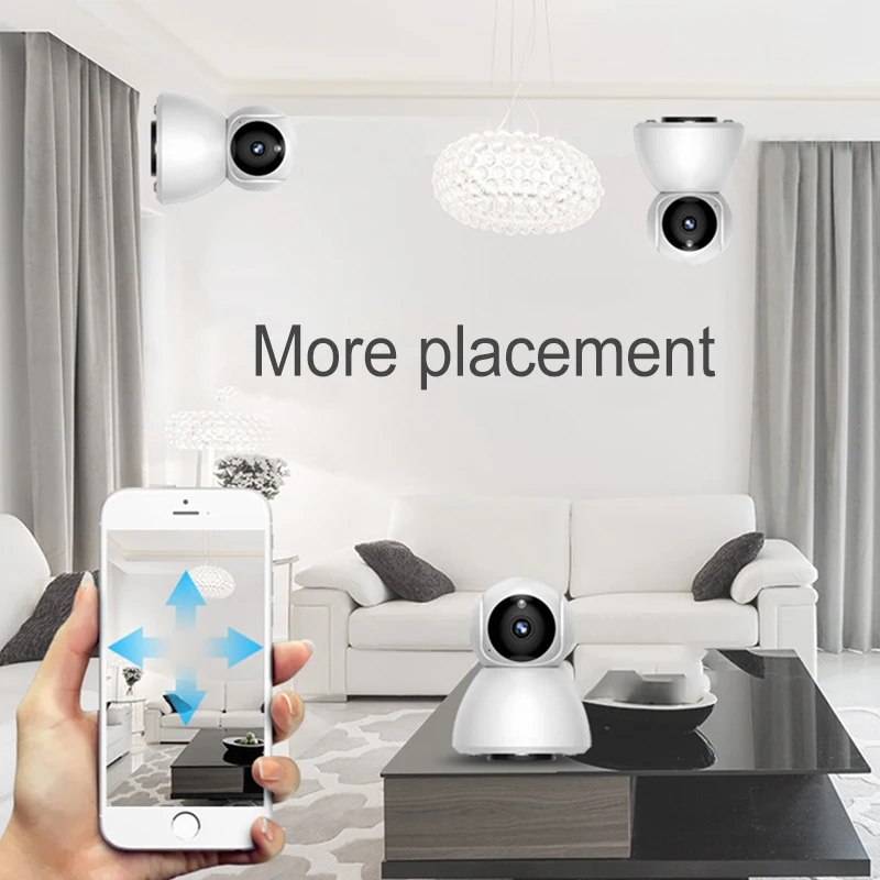 Smart IP Camera Webcam WiFi Pan-tilt Night Vision 355 Angle Video Camera View Baby Monitor Home Security Wireless Camera