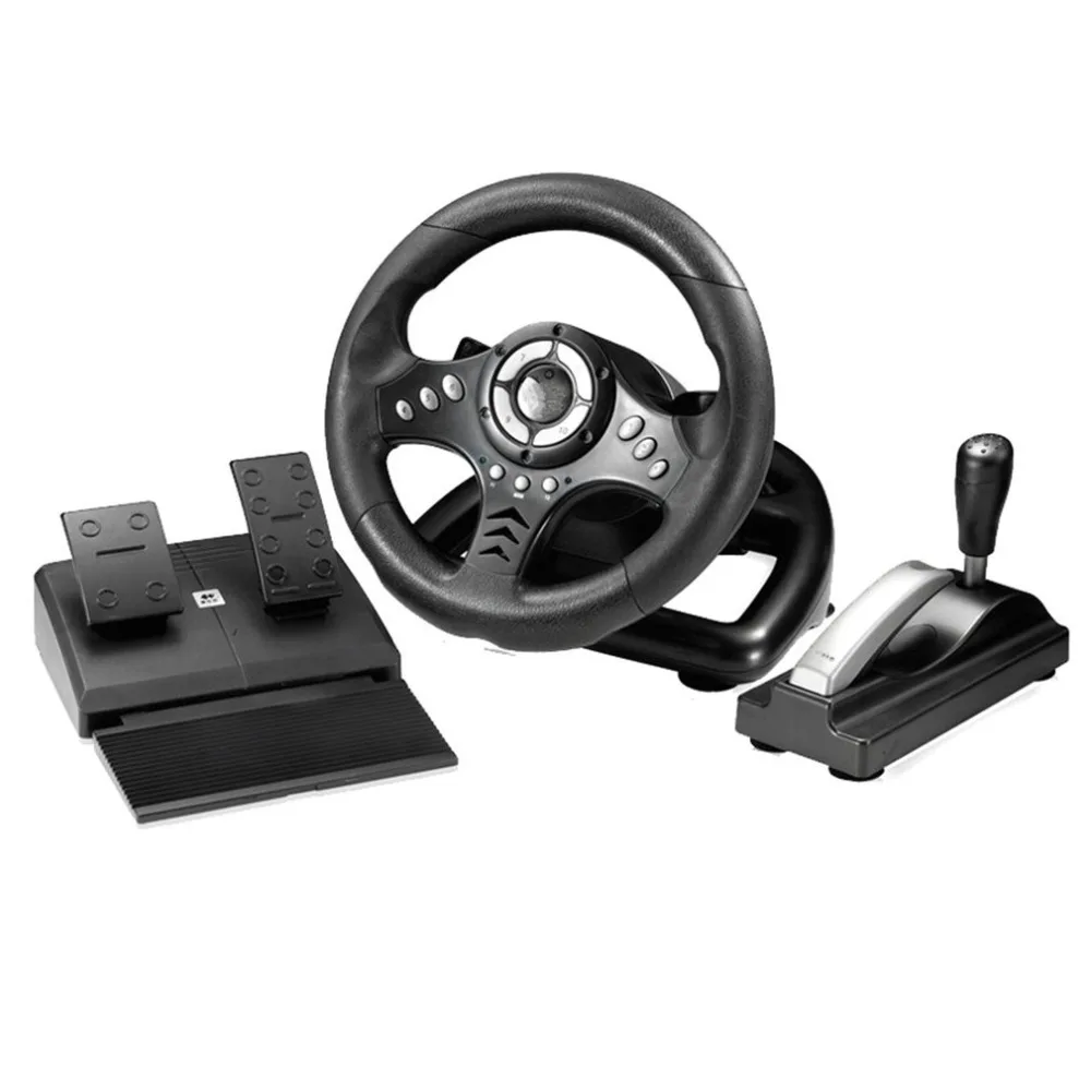 

18S Vibration Racing Computer Games Steering Wheel Adjust Sensitivity PC Playing Game Steering Wheel Simulation To Drive