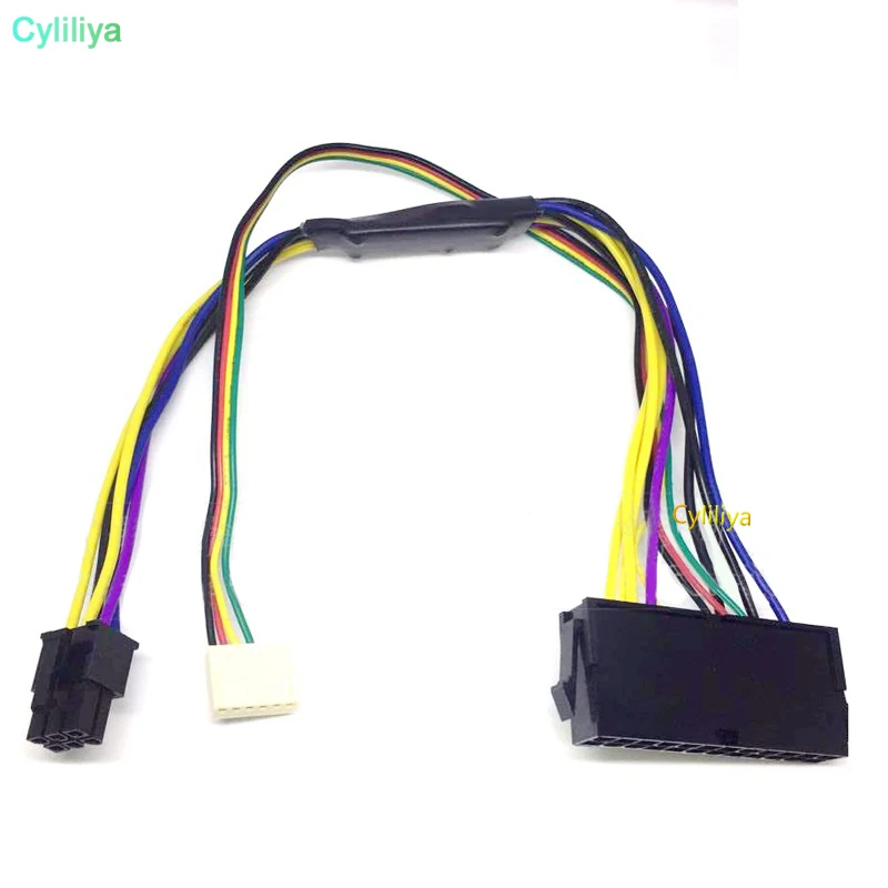 100 шт. 30 см SFF материнская плата 24pin на 2 порта 6pin 18 AWG адаптер питания для HP Z220 Z230 ATX PSU