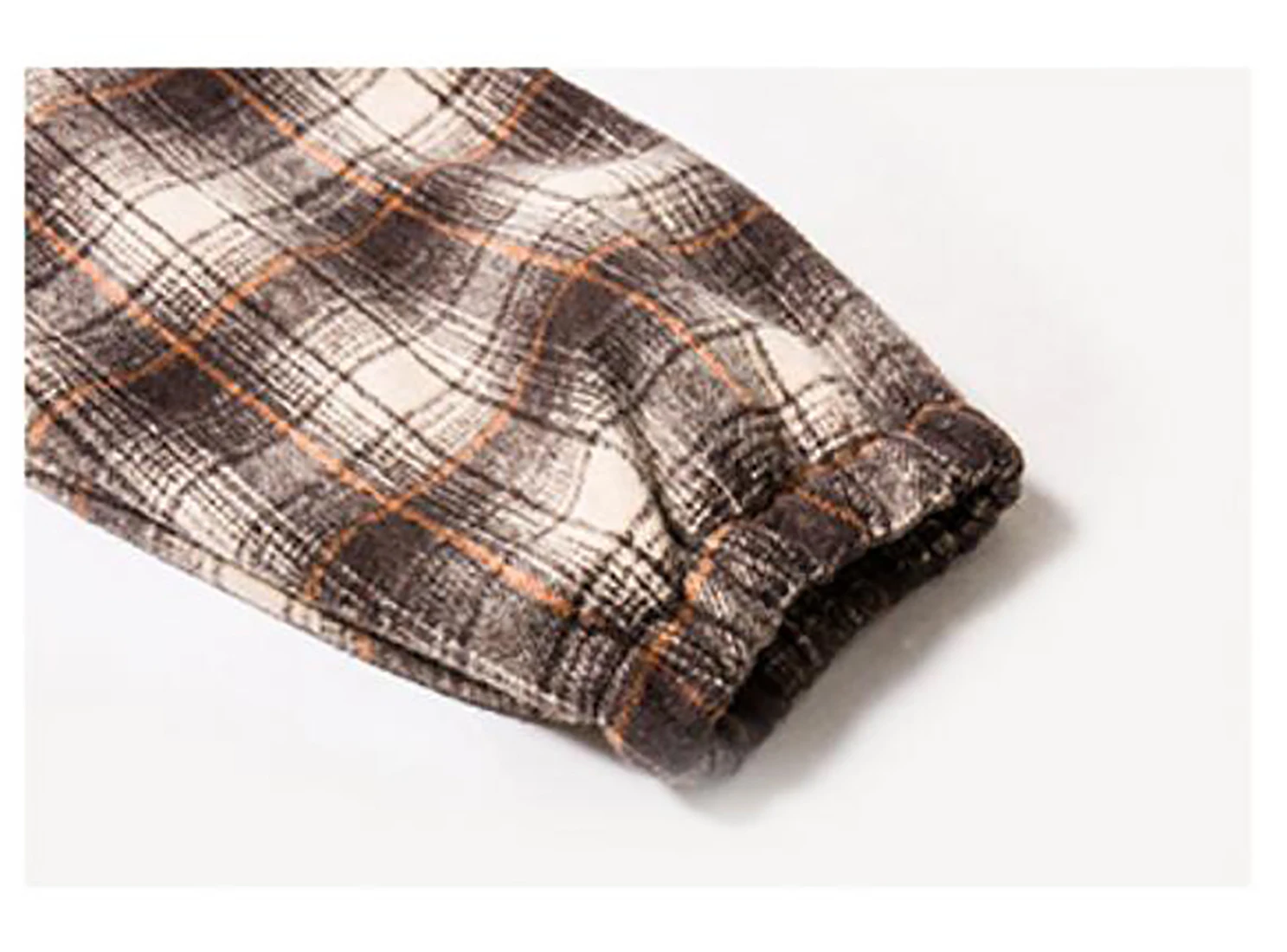 Men’s Shirt Plaid Stitching Long Sleeve Shirts Streetwear Tops Wool Thicker Warmth for Adolescents Boys Autumn Winter Thicken - Image 4