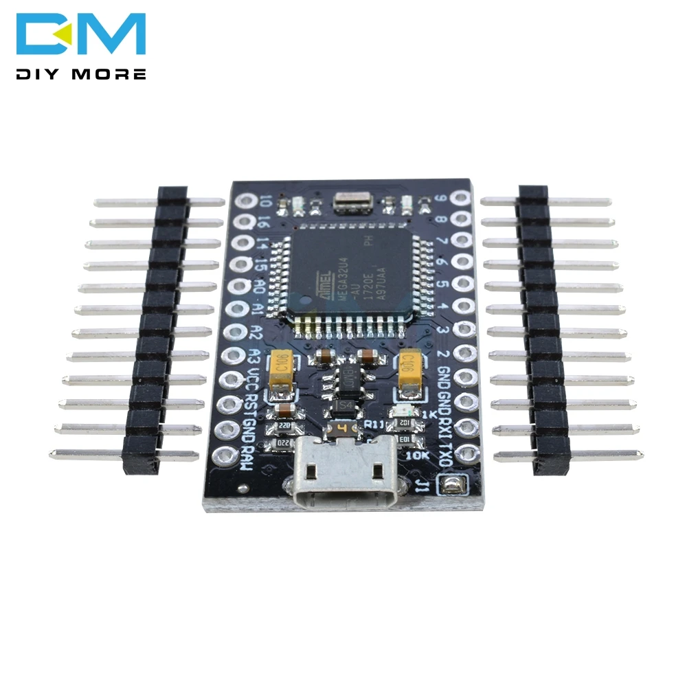 ATmega32U4 5 в 16 МГц модуль Pro Micro Usb плата контроллера для Arduino Nano с Загрузчиком Mega32U4 мини Leonardo ATMEGA32U4-AU