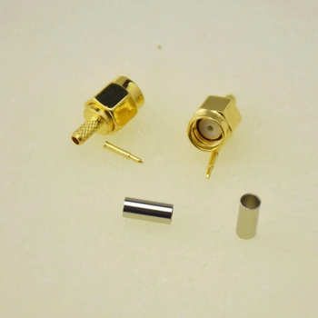 

20pcs Adapter SMA Male Plug Crimp RG174 RG316 LMR100 Cable RF Connector