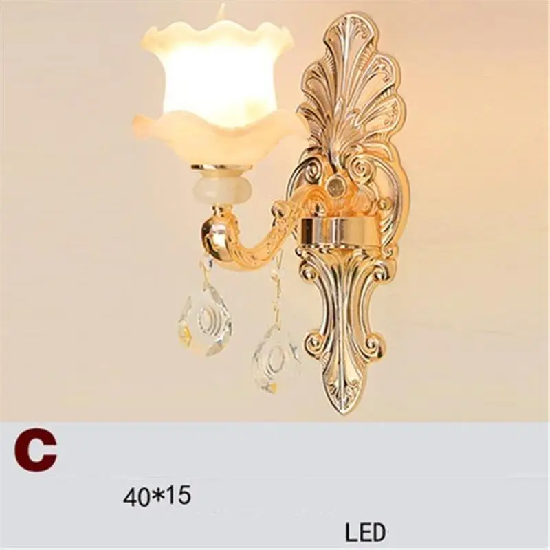 Настольная лампа с декоративной аппликацией, Lampara De Interior Aplique Luz Pared Wandlamp для дома, Хрустальный потолочный светильник, настенный светильник для спальни - Цвет абажура: Number  1