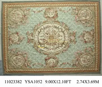 

Handmade Antique Decor Folk Art Natural Sheep Wool Aubusson Needle Oriental Carpet Hand-knotted Wool