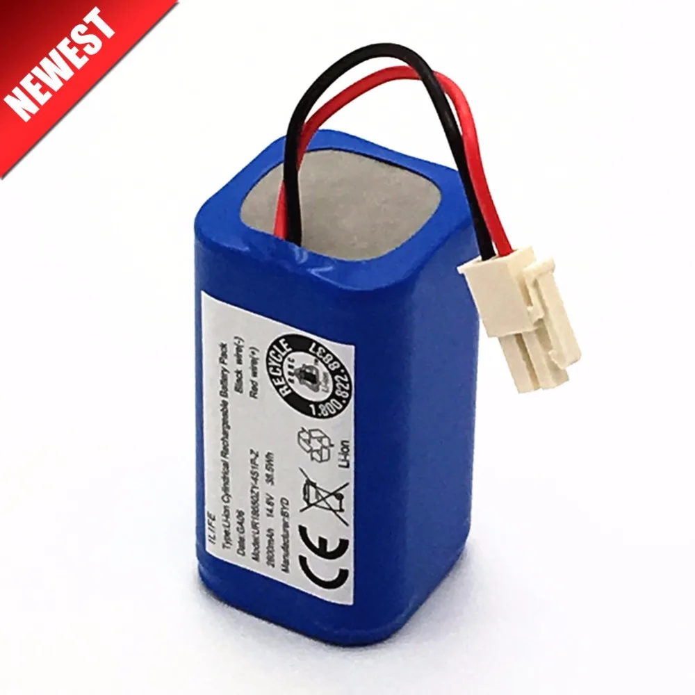 Tanie Wysokiej jakości akumulator ILIFE ecovacs 14.8V 2800mAh odkurzacz automatyczny akcesoria części do Chuwi ilife A4 A4s A6