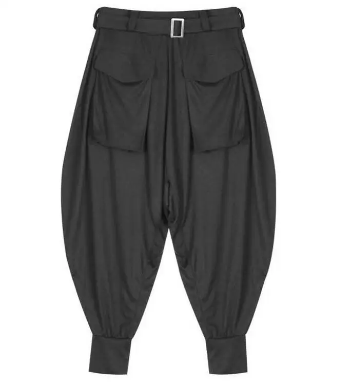 27-39 хит летние мужские новые модные мешковатые штаны нестандартные штаны с заниженным шаговым швом хип-хоп танцевальные костюмы
