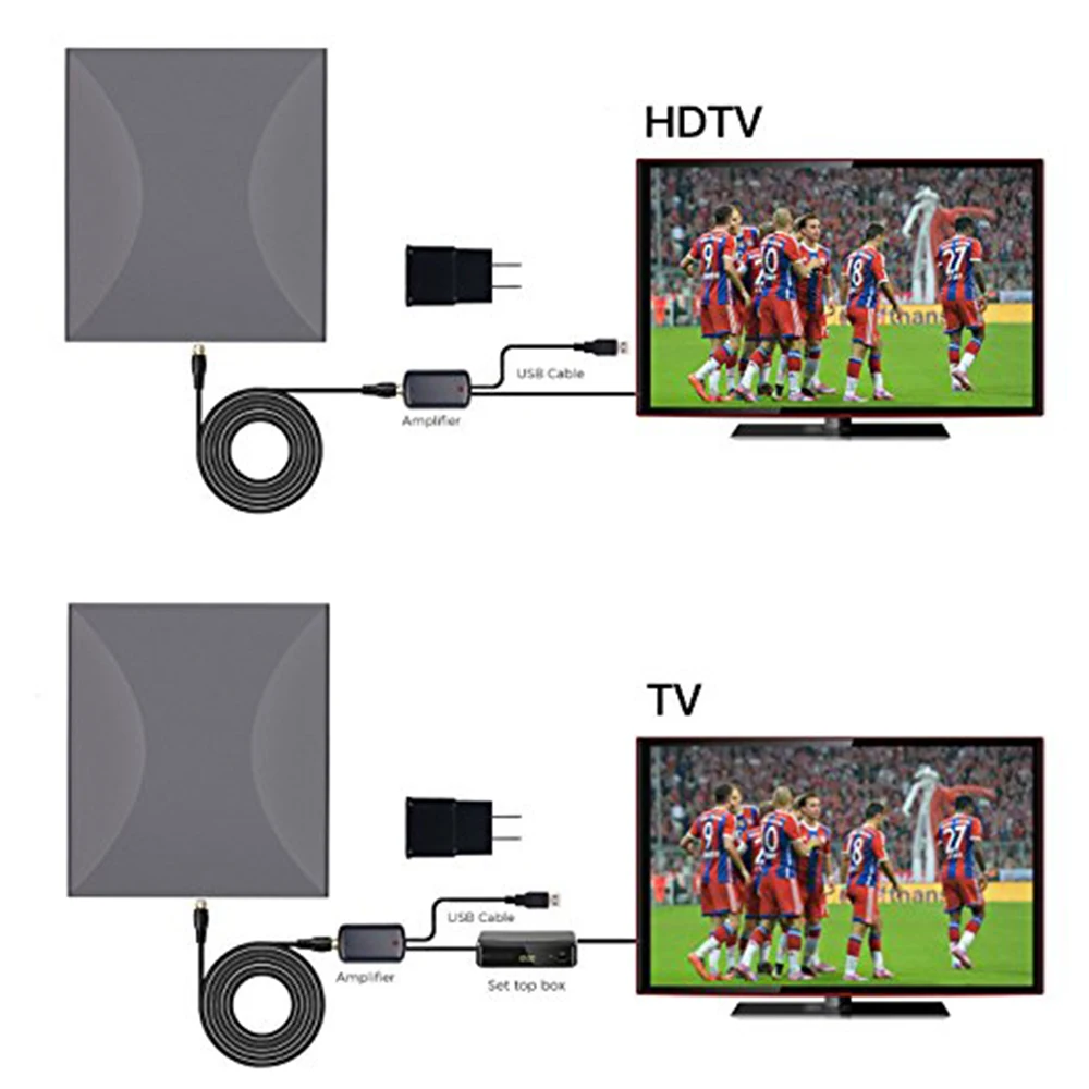 SatXtrem цифровой HD ТВ открытый антенна DVB T2 Крытый T 1080p FTA TDT 160 миля усилитель