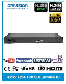 ZY-ES301W H.265 HEVC wifi кодер SDI к IP кодер SDI кодер для Youtube Facebook и Wowza