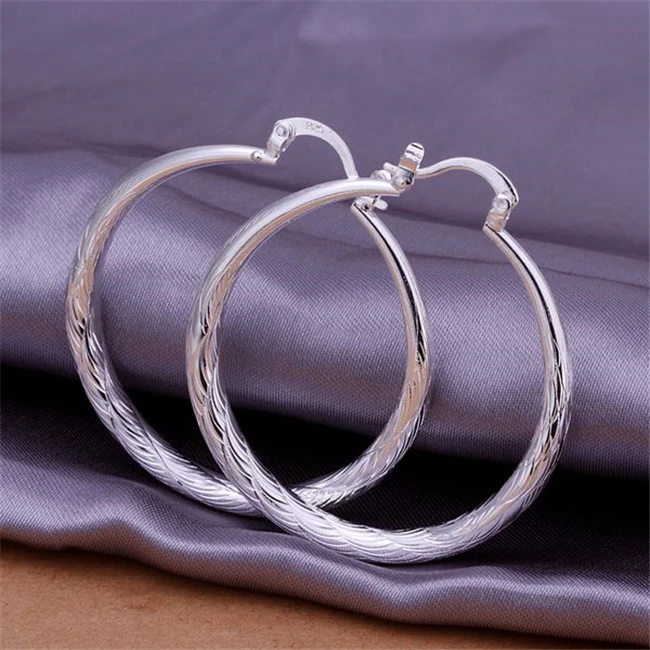 

925 Jewelry Silver Plated Wholesale Free Shipping Earrings for women /akmajbta akmajbta LQ-E292