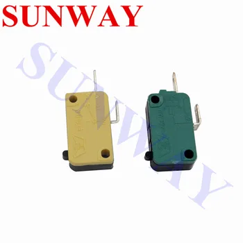 

30PCS/Lot Microswitch for Push Button 2 Terminals microswitch with button actuator Arcade Machine Micro switch plug-in style