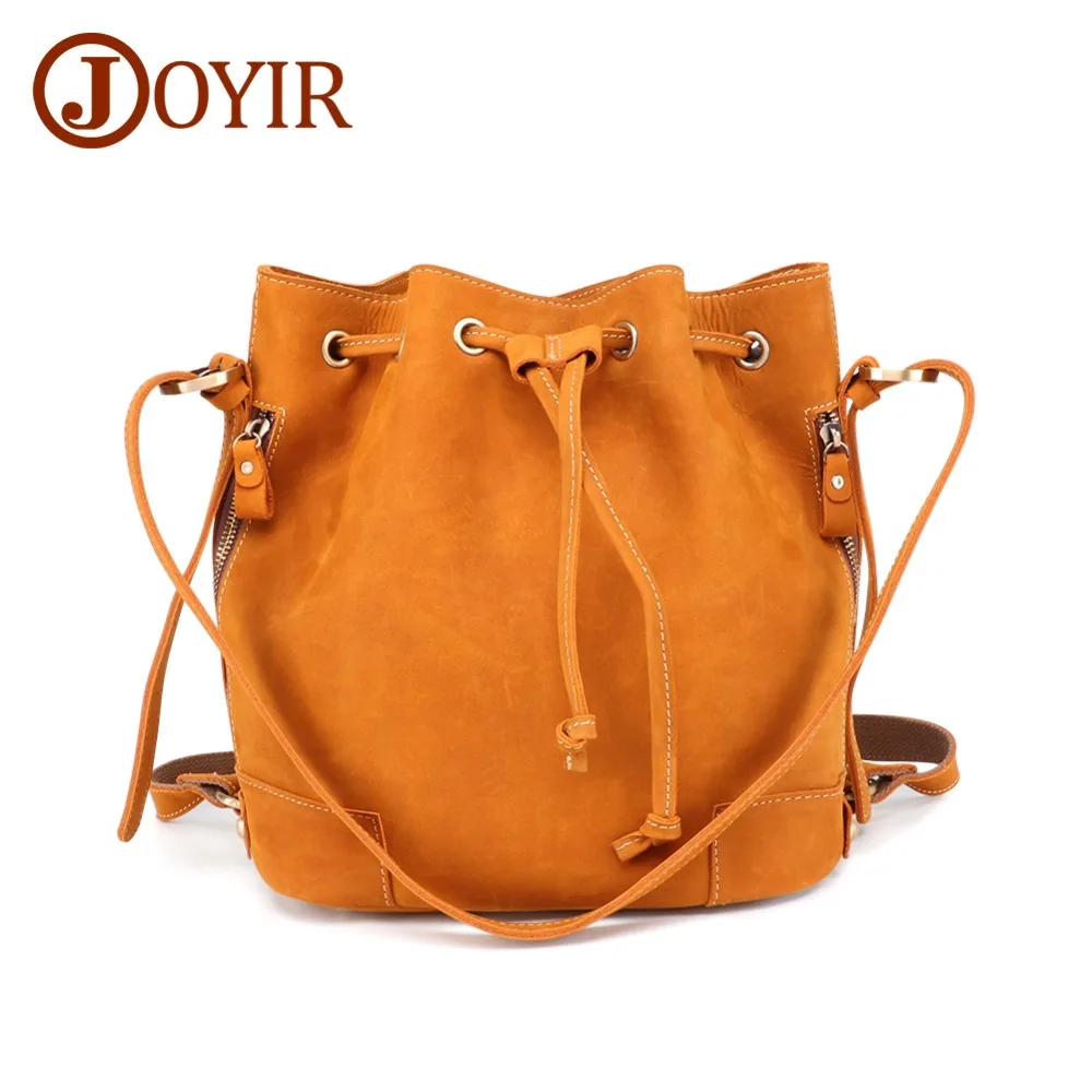 

JOYIR Female Crazy Horse Leather Messenger Bag Genuine Leather Women Shoulder Bags Ladies Leisure Travel Handbag Crossbody Bag