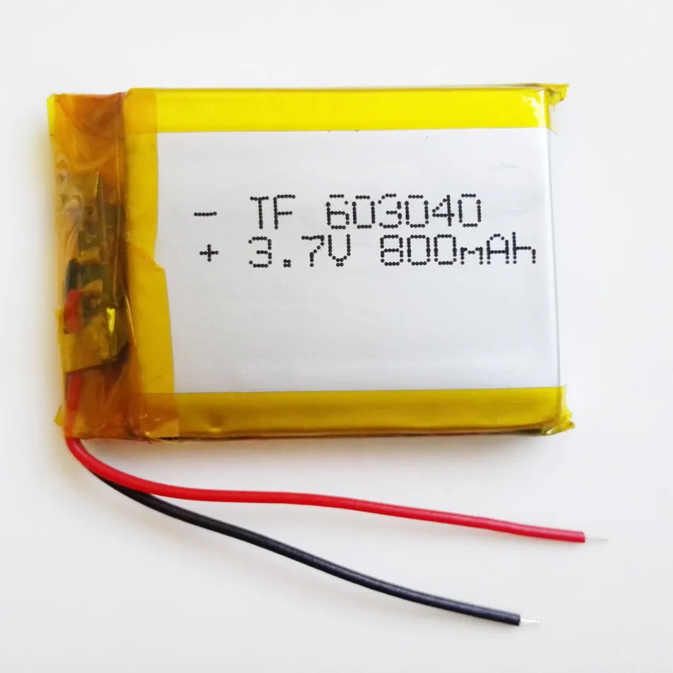 3,7 V 800mAh 603040 литий-полимерная LiPo аккумуляторная батарея для Mp3 Mp4 Mp5 DIY PAD DVD электронная книга bluetooth-гарнитура