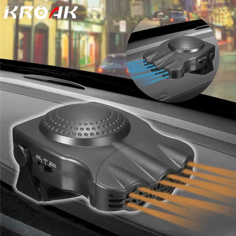 

Portable 2 In 1 Auto Car Heater Heating Defroster 12V 150W with Swing-out Handle Hot Cool Fan Windscreen Window Demisterr