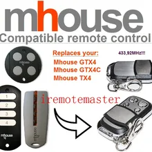 Для MHouse GTX4, GTX4C, TX4 замена пульта дистанционного управления 433 МГц прокатный код