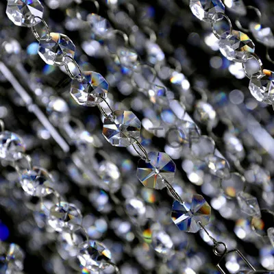 50Pc Acrylic Crystal Clear Bead Garland Hanging Chandelier Wedding Decor Supplie 
