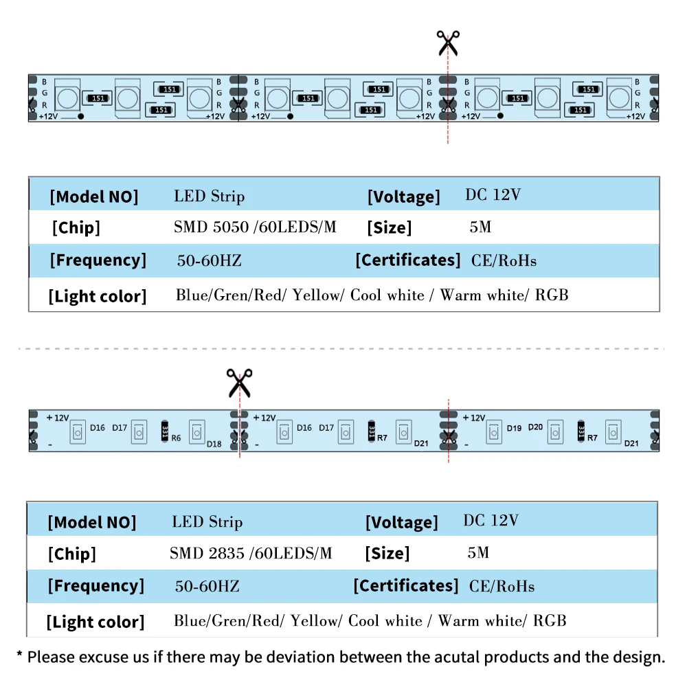 Светодиодные ленты светильник 5050 2835 RGB светодиодный светильник Водонепроницаемый 60 Светодиодный s/М гибкий диода лента теплая белая полоса DC 12V адаптер переменного тока 5 м/компл