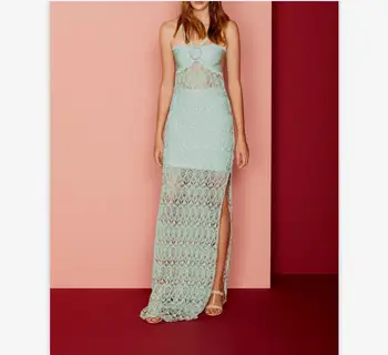 

Top Quality Summer Dress Elegant Celebrity Party Dresses Sexy Women Long Bodycon Bandage Dress V-Neck