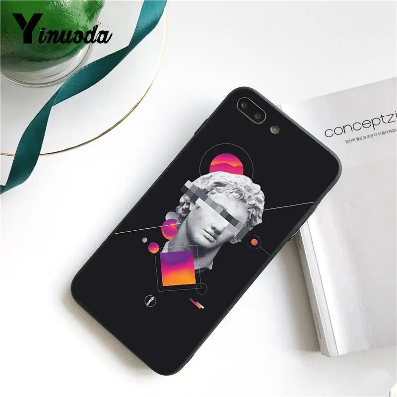 Yinuoda Vaporwave Мягкий силиконовый чехол для телефона из ТПУ в музыкальном стиле iPhone 8 7