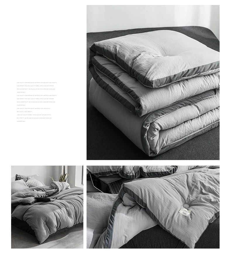 Плотное теплое зимнее одеяло с двойным пространством, одеяло для одного общежития, весенние и осенние одеяла, зимнее шелковое одеяло с кондиционированием воздуха