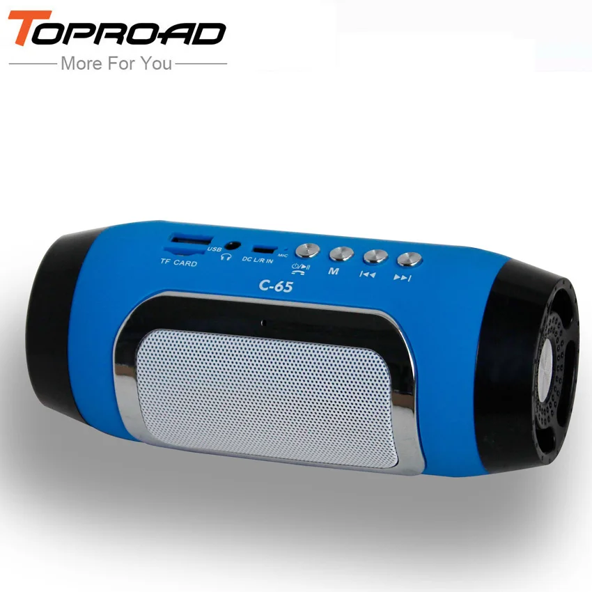Портативная Bluetooth колонка TOPROAD беспроводная Hi Fi стереозвуковая панель TF FM радио