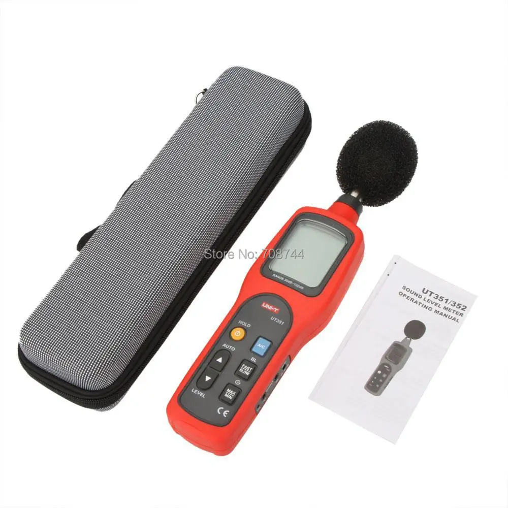 UNI-T UT351 измеритель уровня звука 30-130 дБ диапазон профессиональный тестер шума