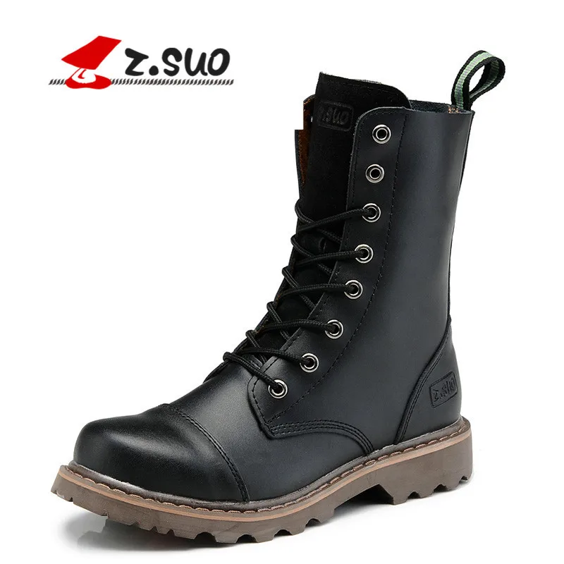 Z suo amantes invierno plus/no de protección de la motocicleta arranque Vintage moto de los motociclistas de la calle en martin botas Zapatos
