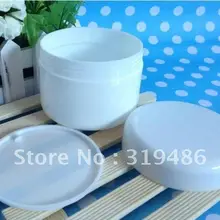 100 шт/партия-Емкость 250 г баночки для крема, большие баночки для маски для лица белая пластиковая бутылка PP