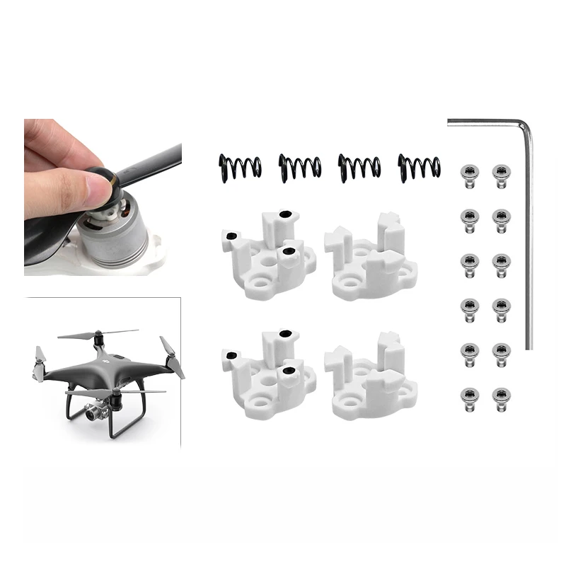 

4pcs DJI Phantom 4 Drone Propeller Mount Base DJI Phantom 4 PRO Accessories Motor Seat Props Holder Replacement Spare Parts