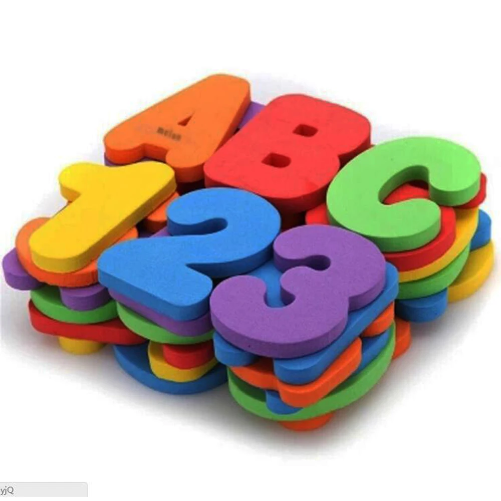 

36Pcs/Set Kids Letters and Numbers Bath Stickers Toys EVA Bathing Shower Toy For Children Early Education