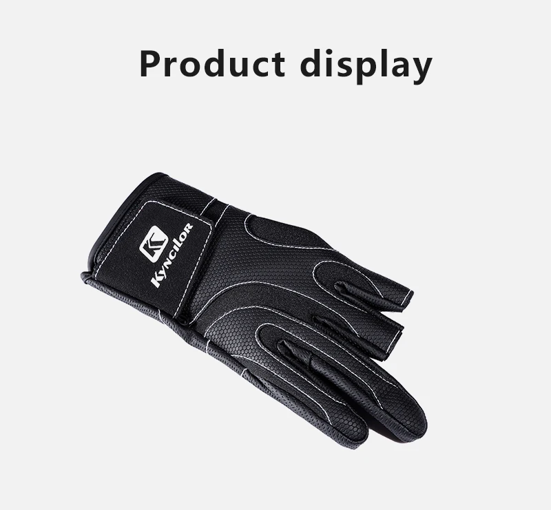 Fishing Fingerless 3 Fingers Cut Glove Leather Resistance Guantes De Pesca Survival Camping Hiking Rescue Tool fingerless gloves fishing gloves