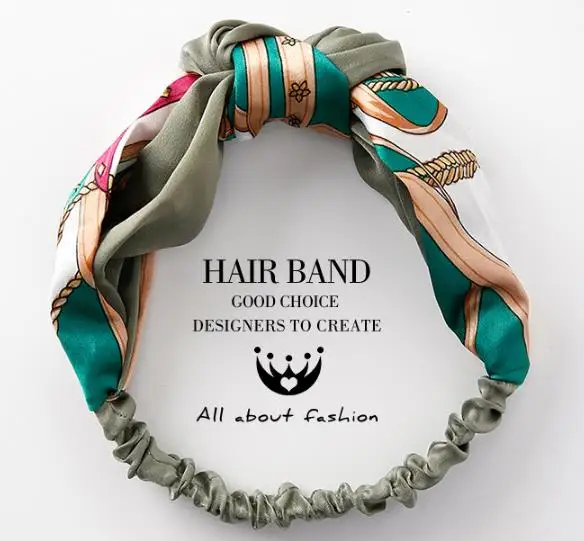 

Super Discount Women Satin Fabric Hairband Ladies Hair Accessory Hair Band For Yoga Sport Travel Turban Head wrap For Girls
