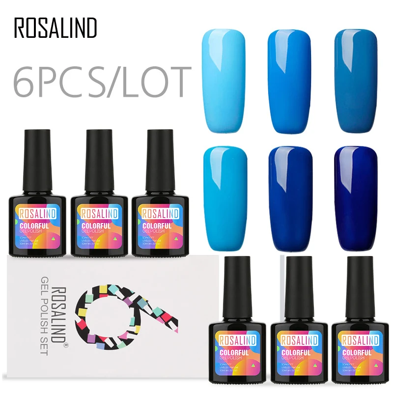 

2018 Newly 6PCS Nail Polish Gel Set 10ml Solid Color DIY Manicure Long Lasting Non-toxic Nails Art Makeup Polish Kit