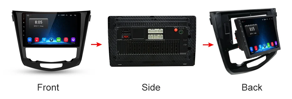 Excellent AWESAFE 2 din Android 8.1 Car Radio Multimedia video player gps navigation For Nissan X-Trail X Trail Qashqai 2014-2016 gps head 19