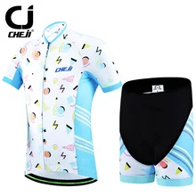 Cheji Kids Bicycle Jersey Suit Summer New Cycling Clothing Pro Children Bike Clothes Comfortable Cycling Suits