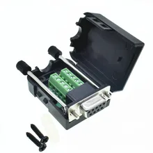 DB9 разъем COM без передачи припоя DB9 Мужской Разъем RS232 DB9 Breakout D-SUB разъем Женский