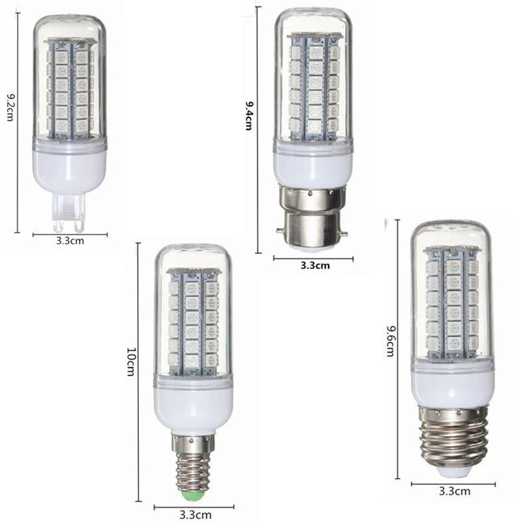 Светодиодный лампы E27 E14 G9 B22 27 48 Светодиодный S 5050 SMD светодиодные лампы светодиодный свет с регулируемой яркостью 5 Вт 9 Вт ПК Пластик