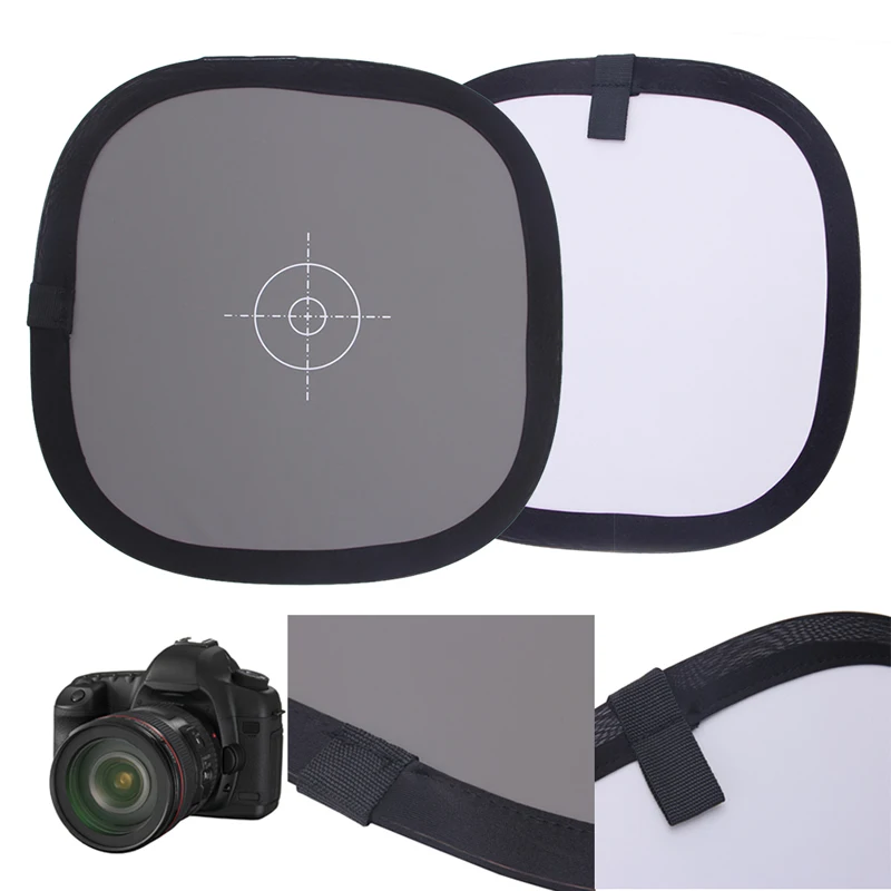 

OOTDTY New 18% Gray White Balance Card Two Sides Double Face Focus Board For Photograph-Y1QA