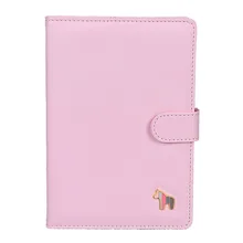 SCO Кнопка милый пони ежедневный/годовой планировщик тетрадь для дневника Обложка из искусственной кожи