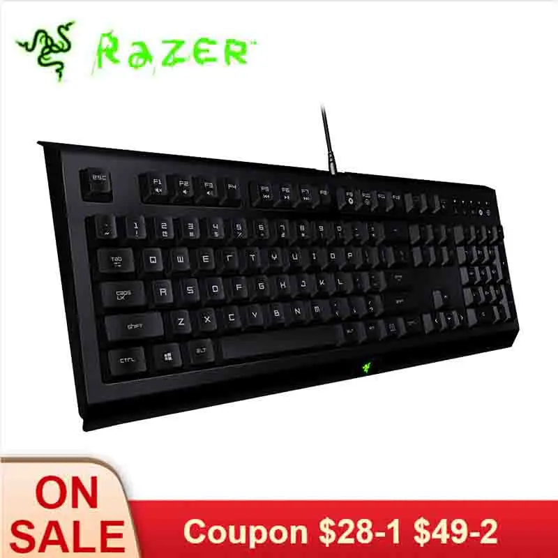 

Razer Cynosa Wired Gaming Keyboard Membrane Keyboard for Game Macro Recording Programmable Keys 104 Keys for Laptop PC