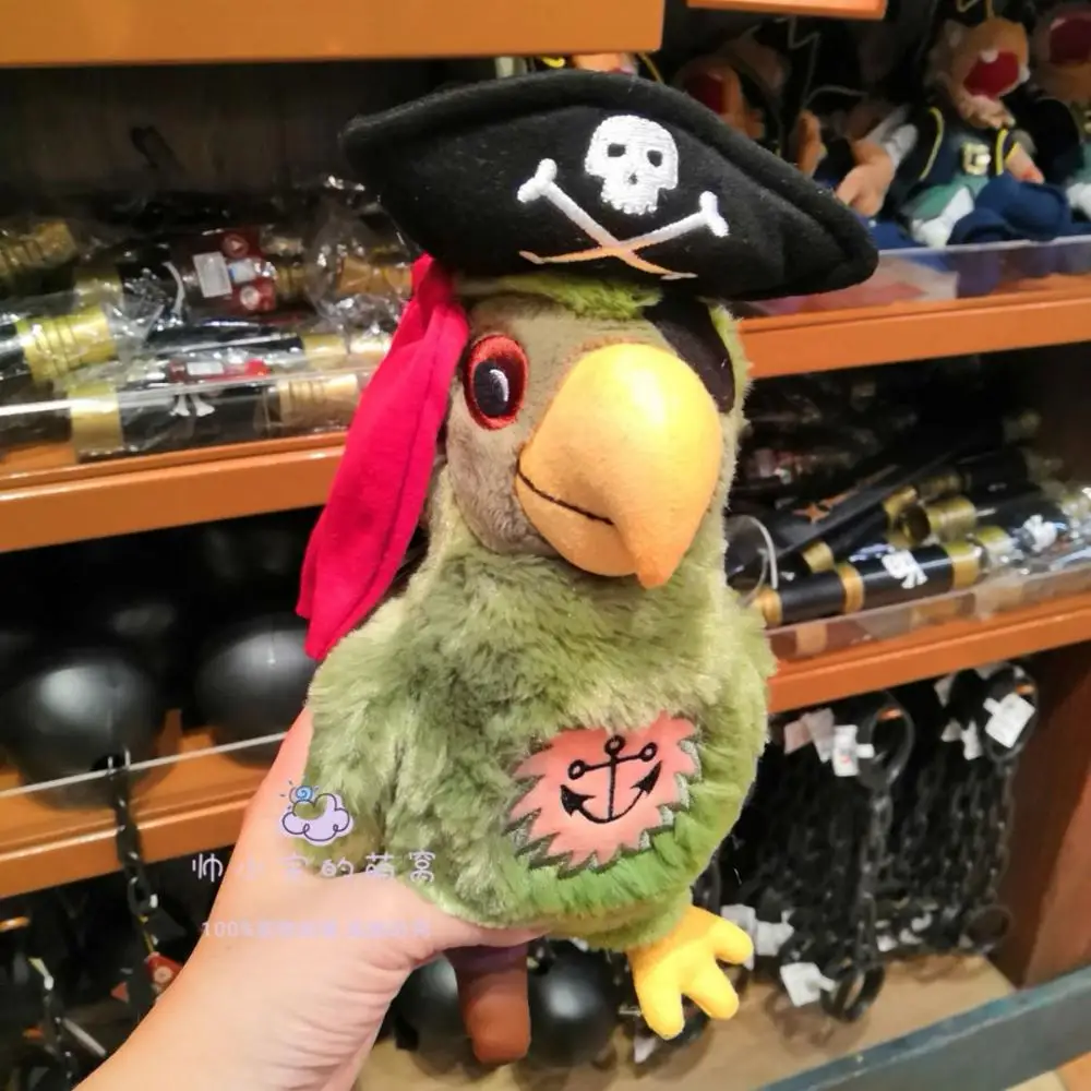 New Caribbean Pirates Plush Toys Captain Jack,Bird,Skull Spoof Dolls for Children's Birthday Kid's Party