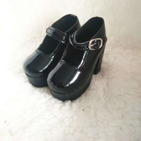 bjd high heel shoes black
