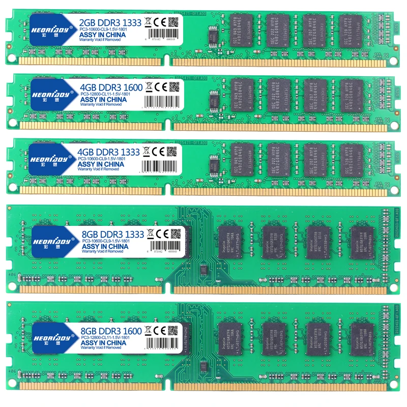 Оперативная память heoriady ddr3 8 Гб 1600 МГц для настольного ПК дополнительно ddr 3 2 ГБ 4