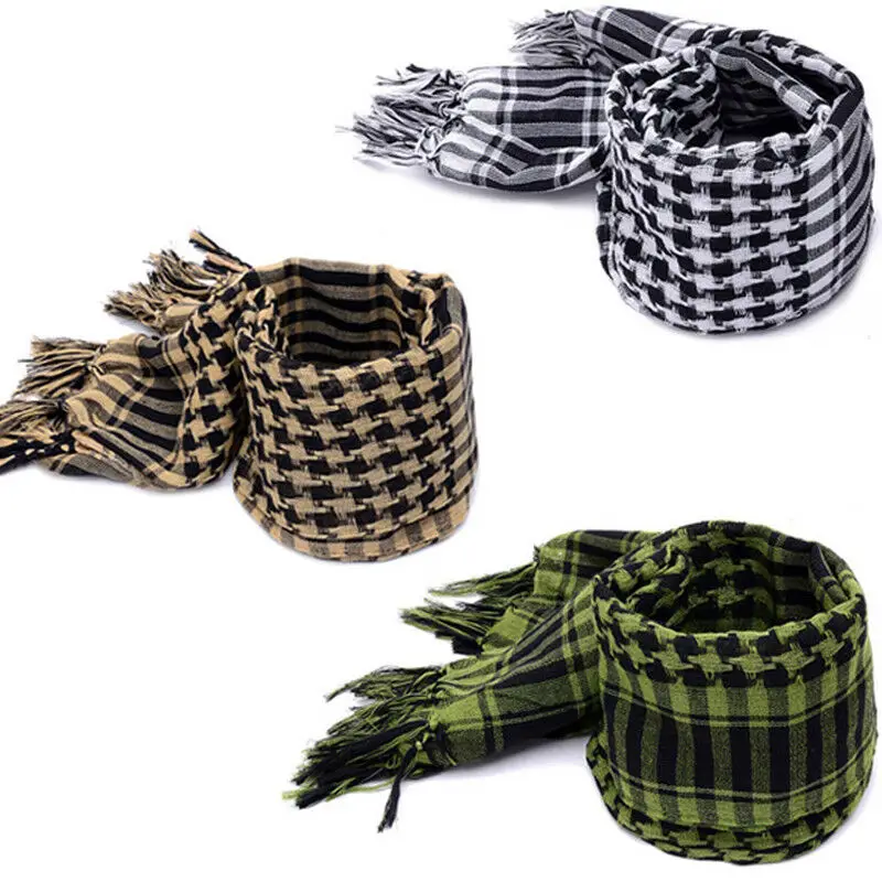 New Lightweight Military Arab Tactical Desert Scarves Army Outdoor Square Plaid Men Scarf