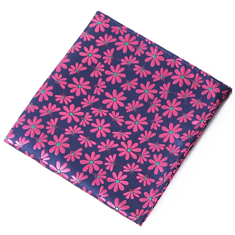 Портной Смит роскошный мужской платок цветочный горошек тканые платки из микрофибры носовой платок бизнес Карманный квадратный полотенце для сундуков 25 см - Цвет: WPS-019