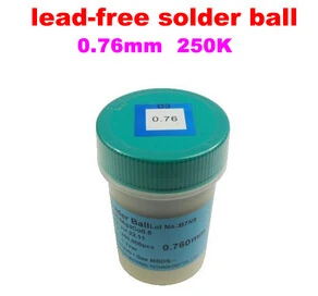 

1PCS PMTC 250K 0.76mm lead free lead-free solder ball for bga chip reballing ,high quality